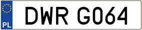 Trailer License Plate